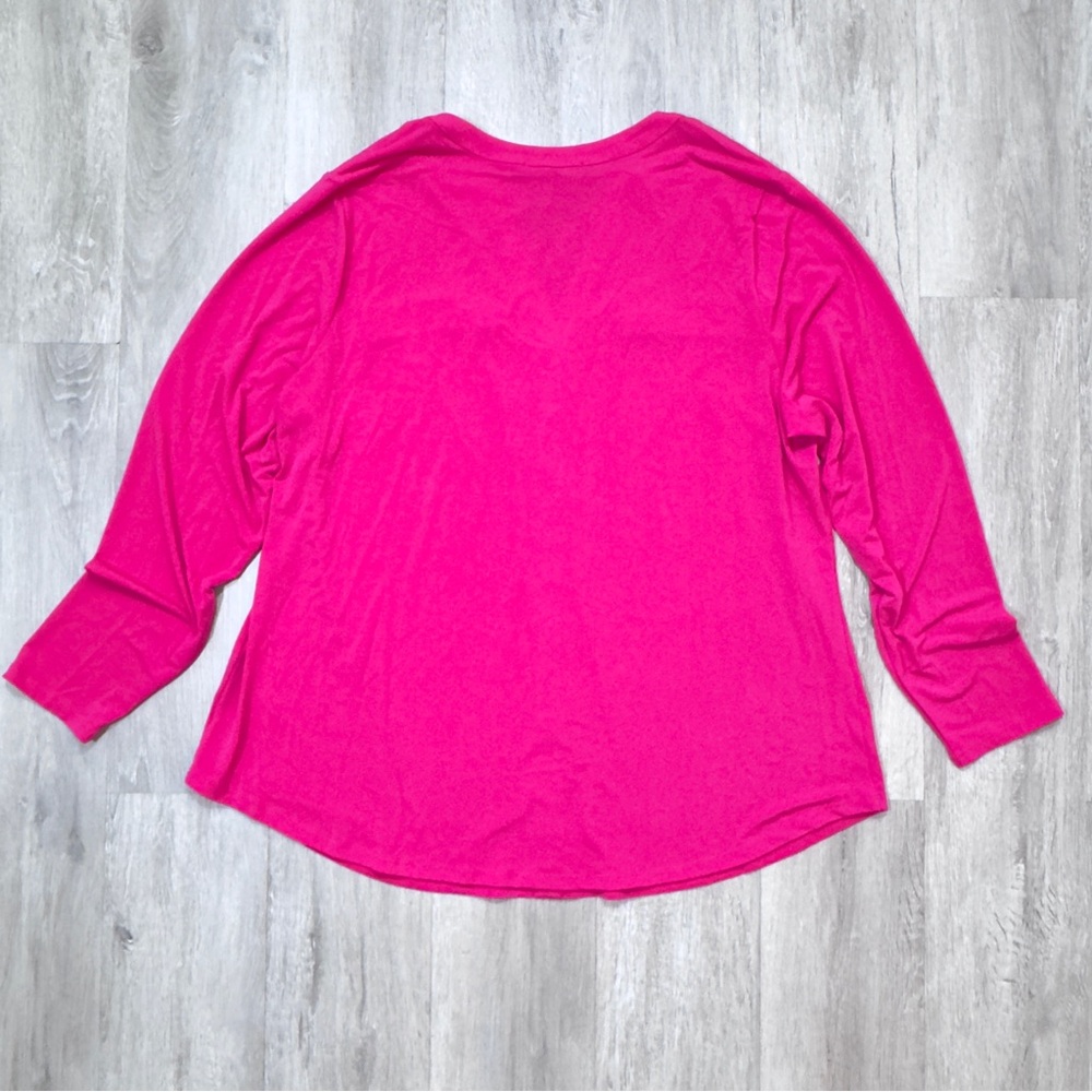 INC Pink Long Sleeve Blouse 1X - Picture 7 of 7